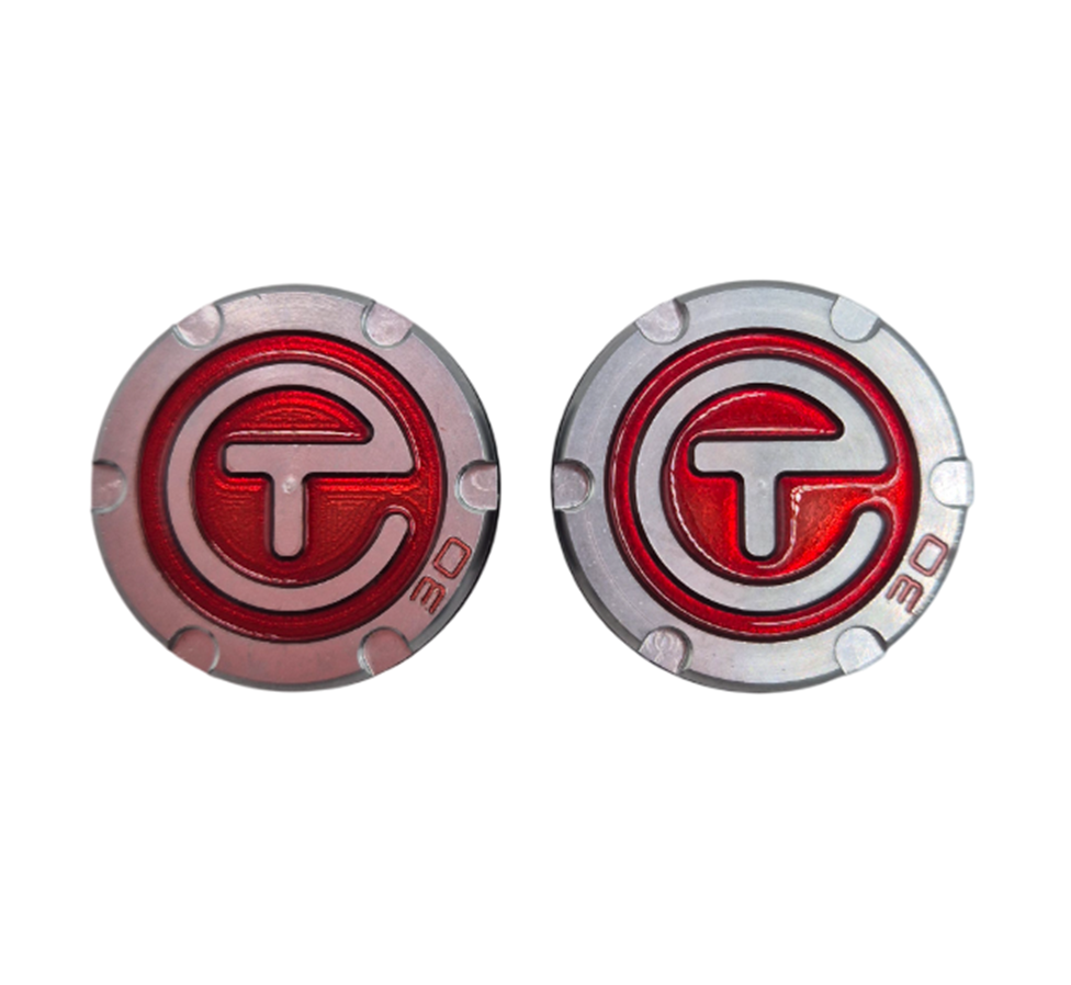 
                  
                    Scotty Cameron Tour Issue Design Circle T Red Insert Putter Aftermarket Golf Weights
                  
                